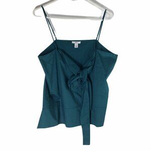 Lewit Bow Front Camisole Top Womens Teal Size XL